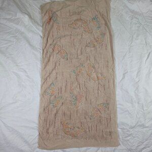 Vintage 70's The Design Works Of Bedford Stuyvesant For Martex Towel Butterfly